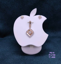 Rose Gold Pendant Set Sarafa Bazar India