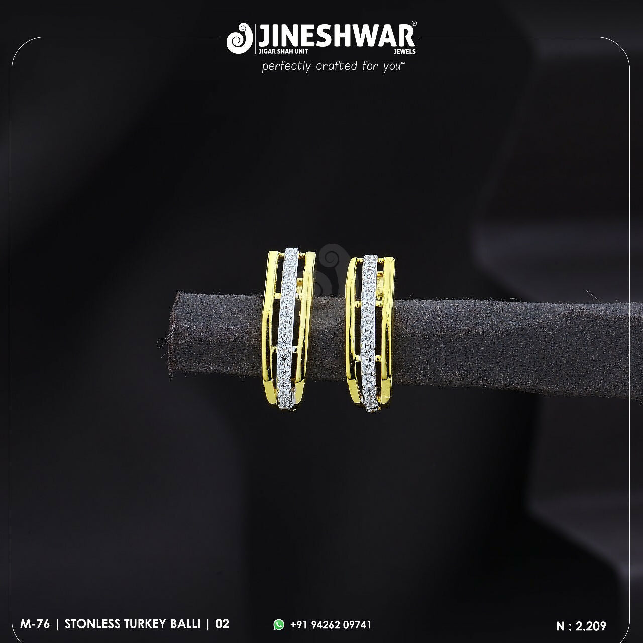 18kt Stonless Turkey Bali Sarafa Bazar India