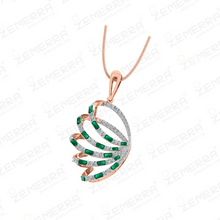 14K Rose Gold Diamond Pendant Sets Fine Jewelry For Her Sarafa Bazar India