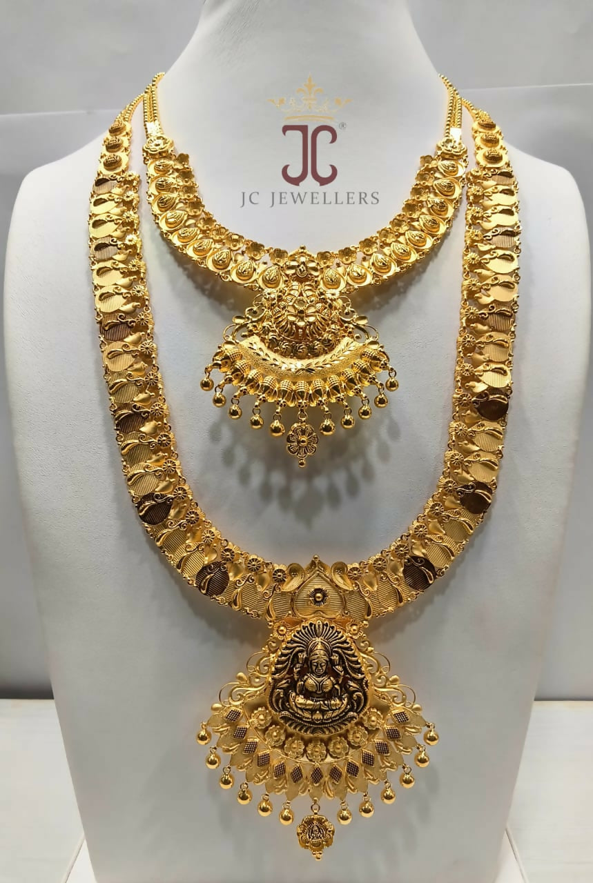 22kt Necklace & Long Set Sarafa Bazar India