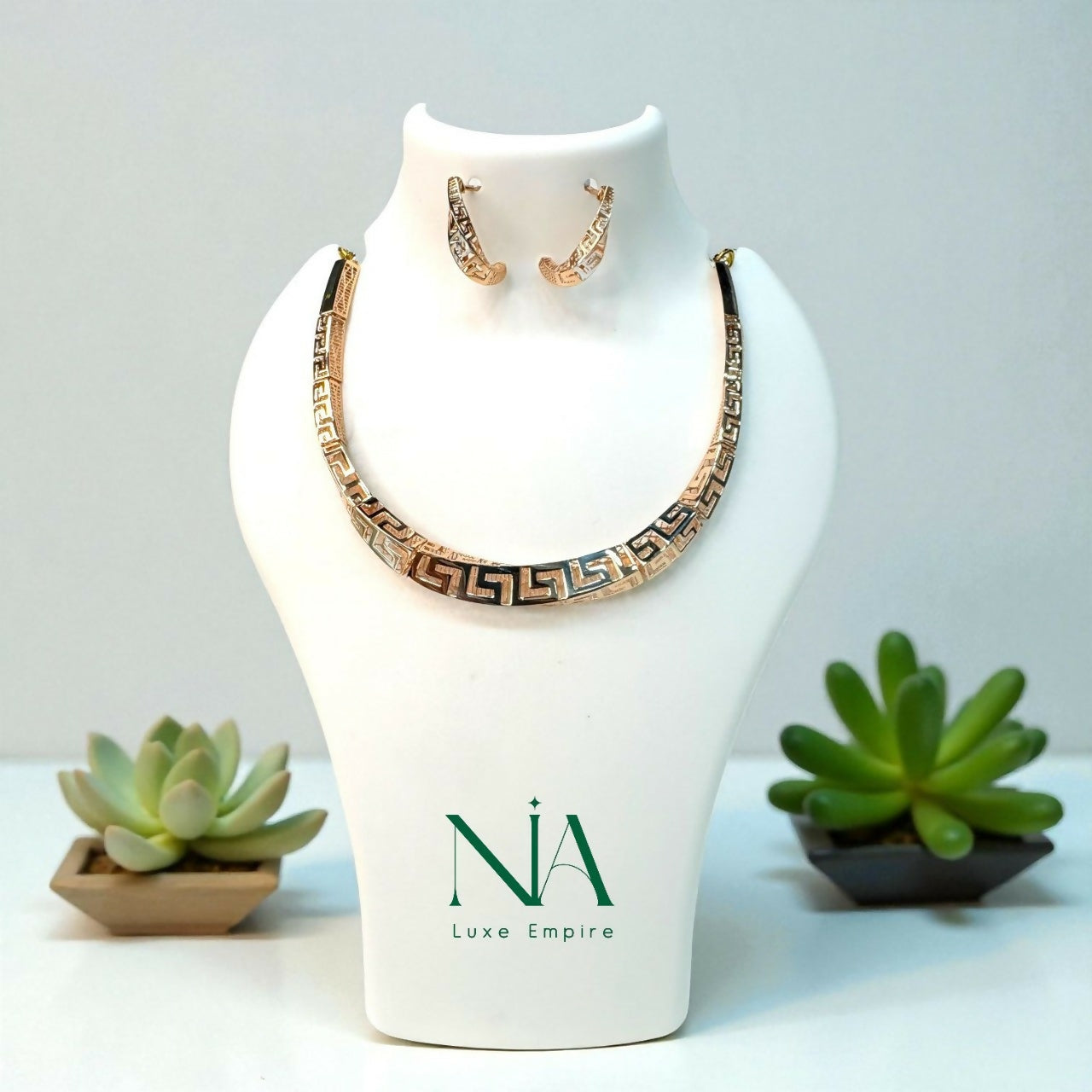 Rose Gold Necklace Sarafa Bazar India