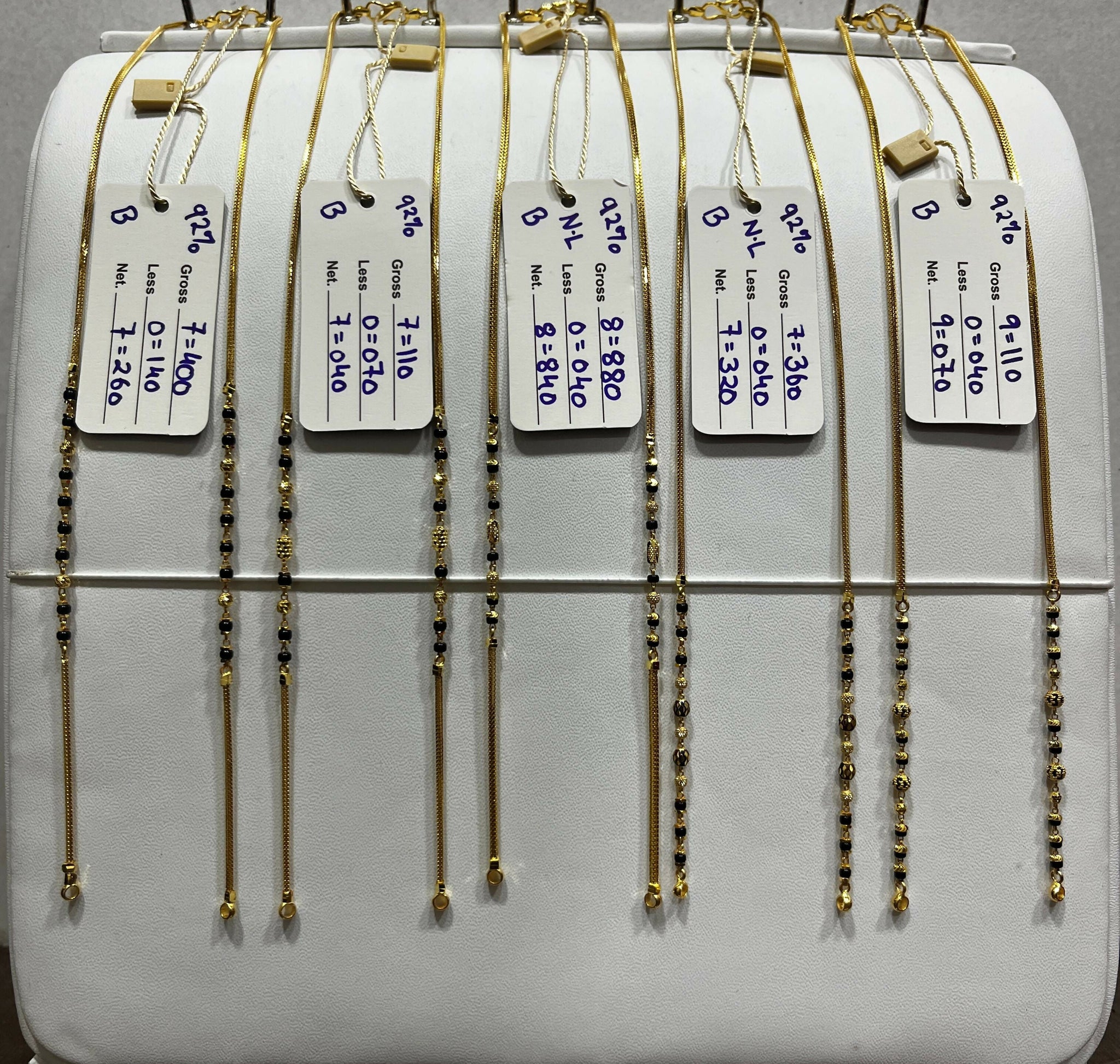 Gold Mangalsutra Chains Sarafa Bazar India