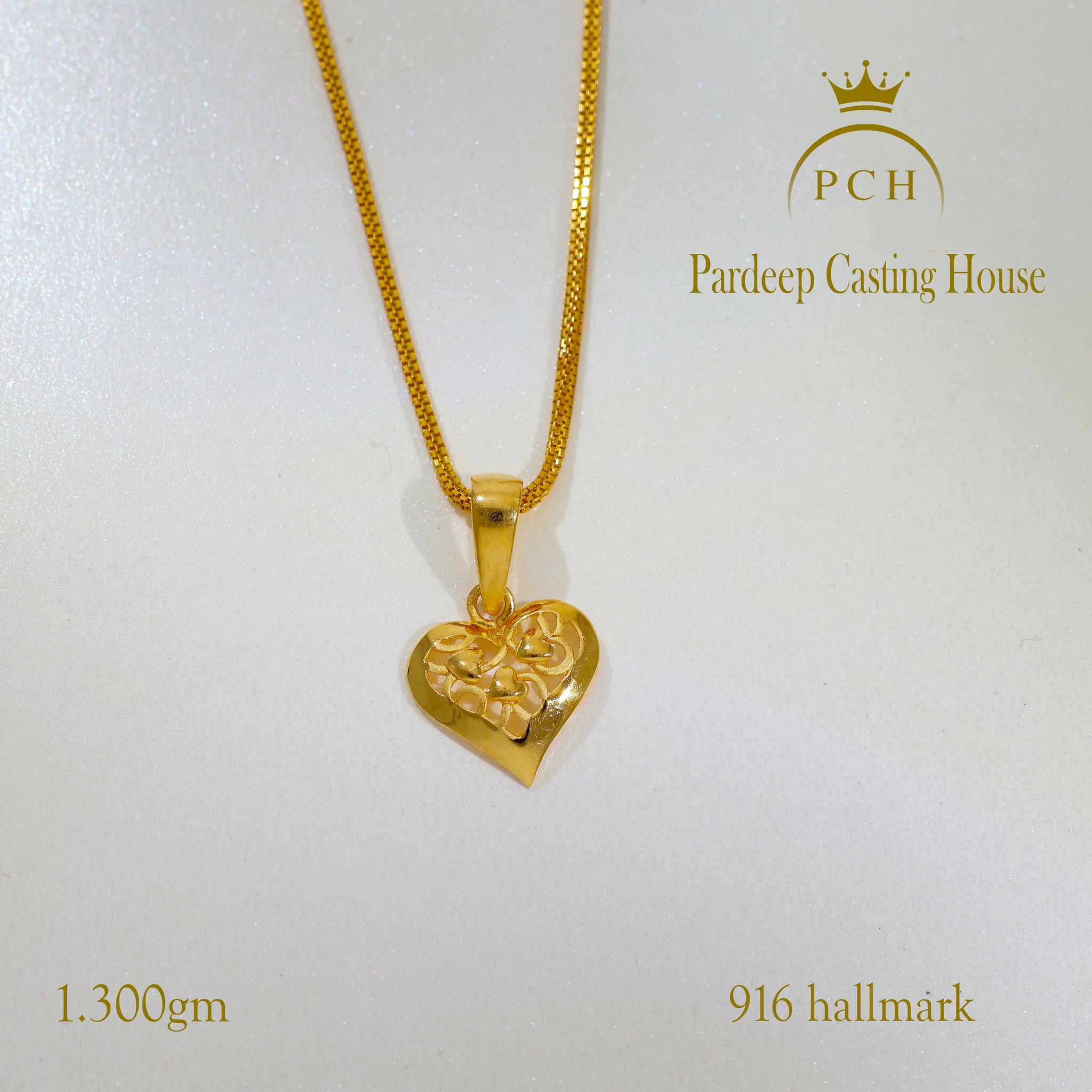 onearth golden heart pendant Sarafa Bazar India