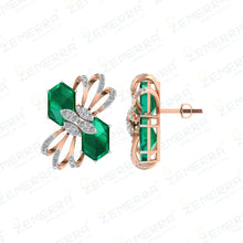 Hot Selling 14K Rose Gold Diamond Stylish Pendant set Sarafa Bazar India