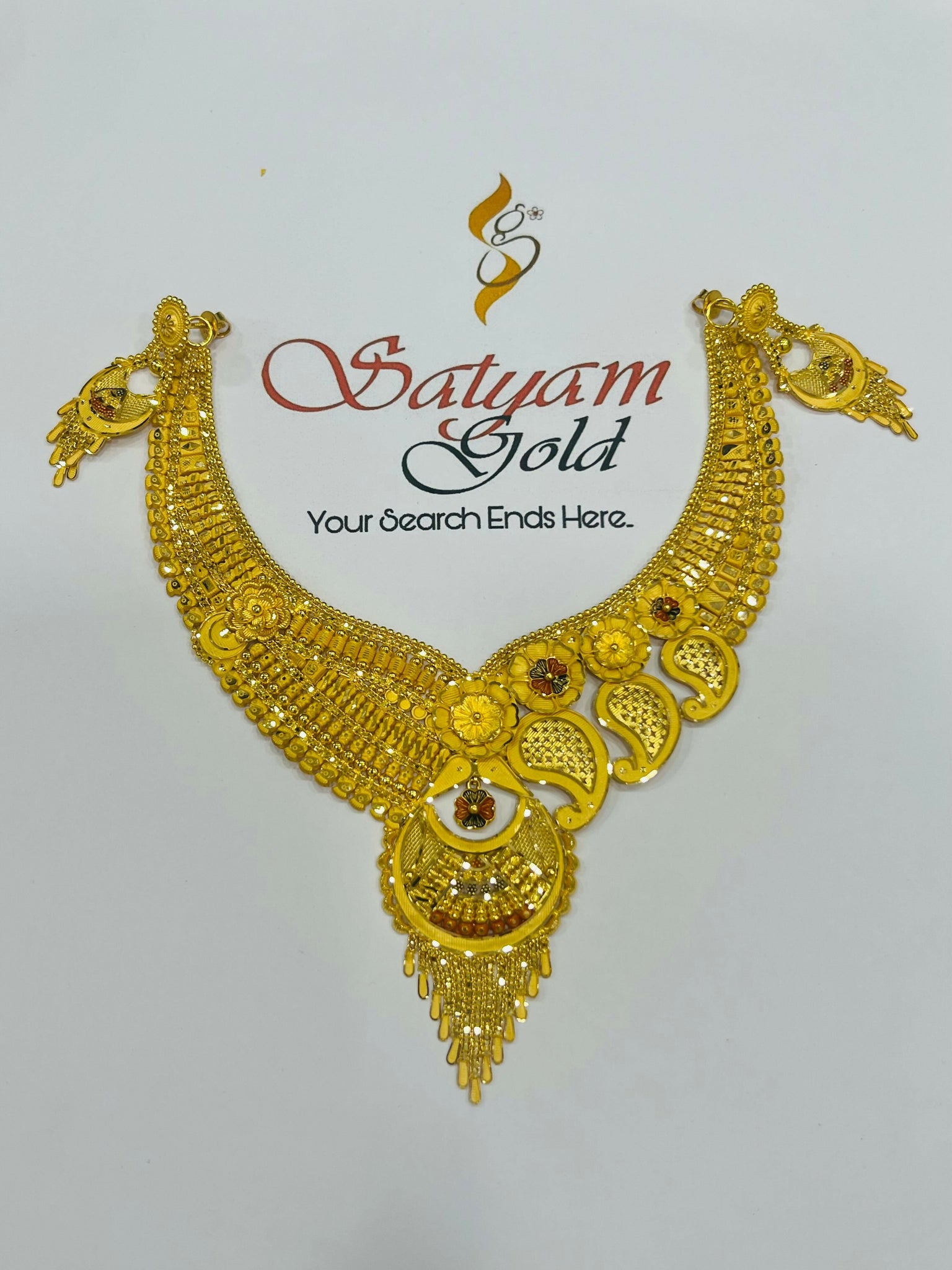 Gold Necklace Sarafa Bazar India