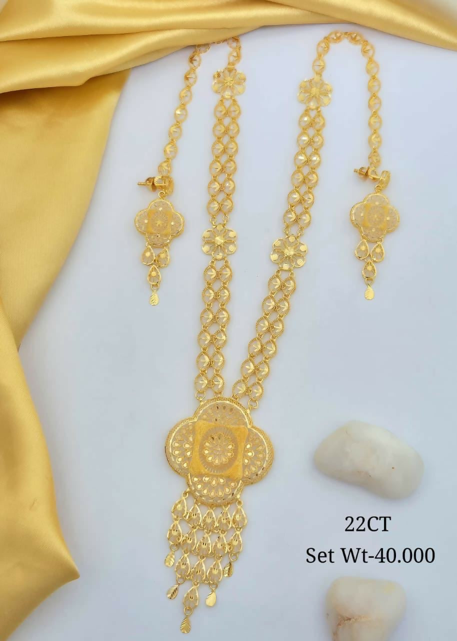 22kt Turkey Long Set Sarafa Bazar India