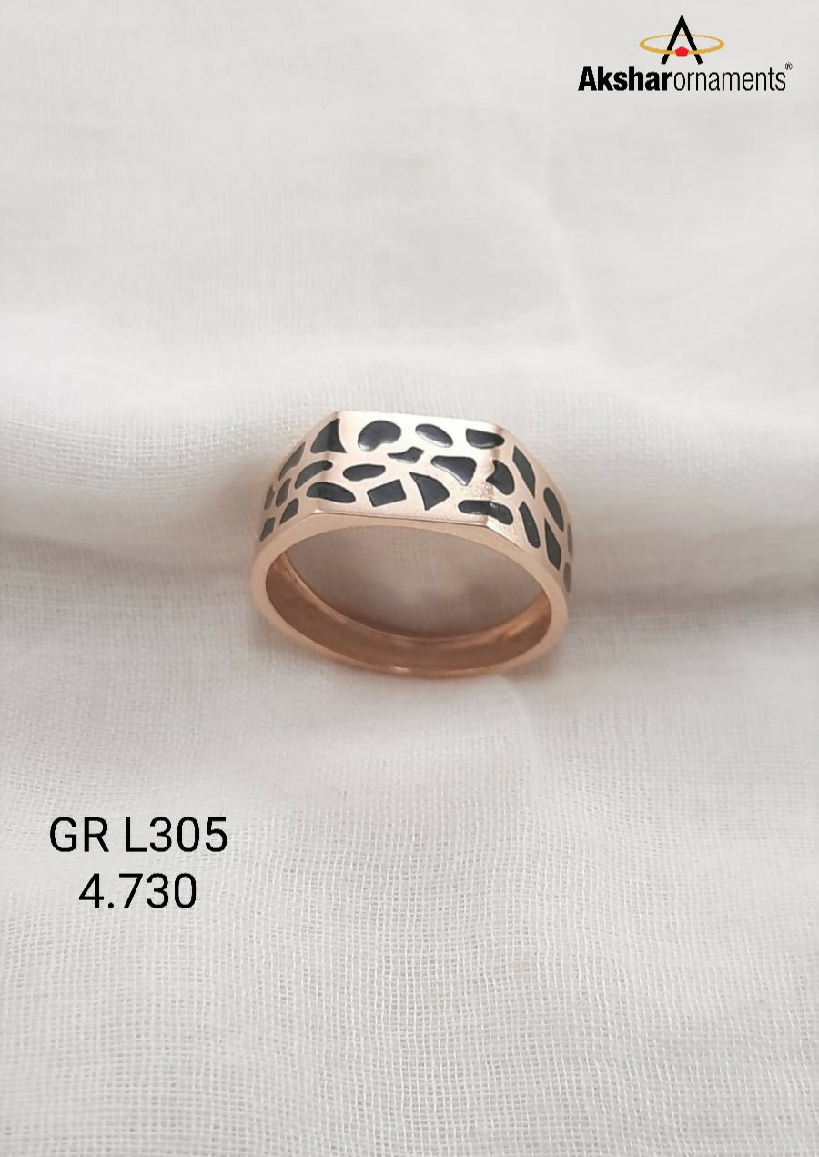 Rose Gold gents Ring Sarafa Bazar India