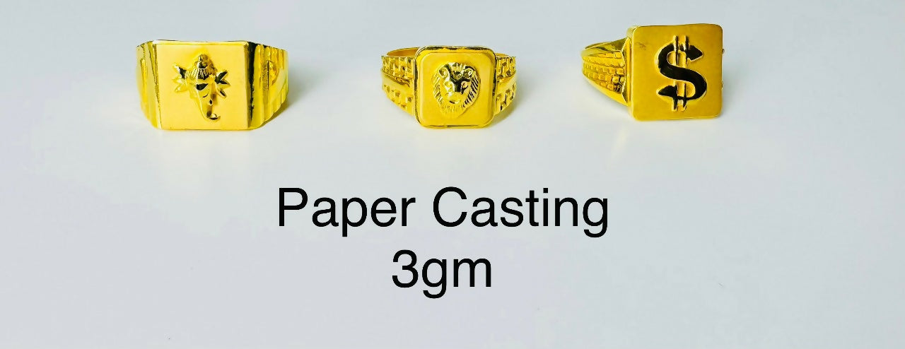 Paper Casting Gents Rings Sarafa Bazar India