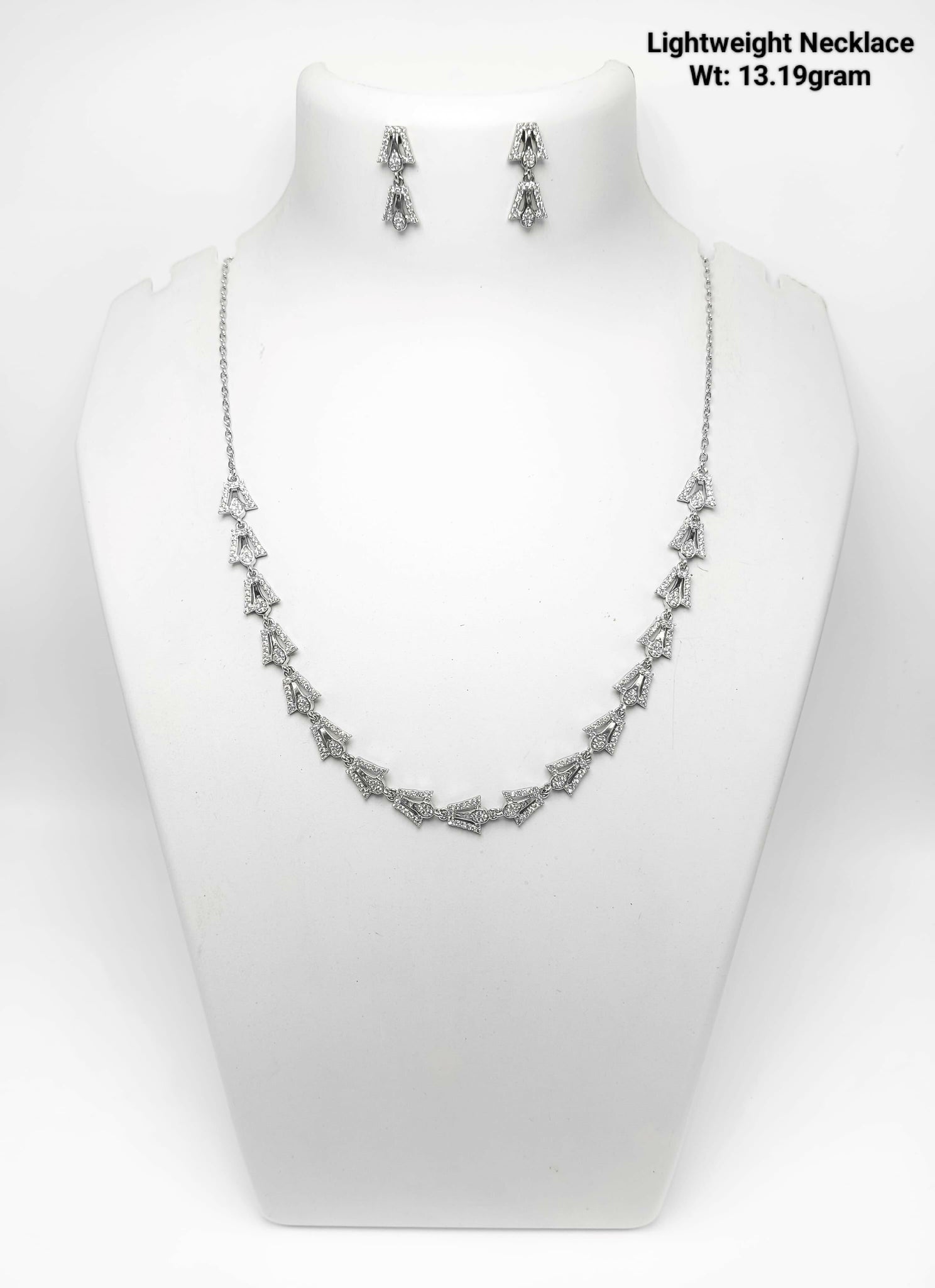 925 Silver Lightweight Necklace Sarafa Bazar India