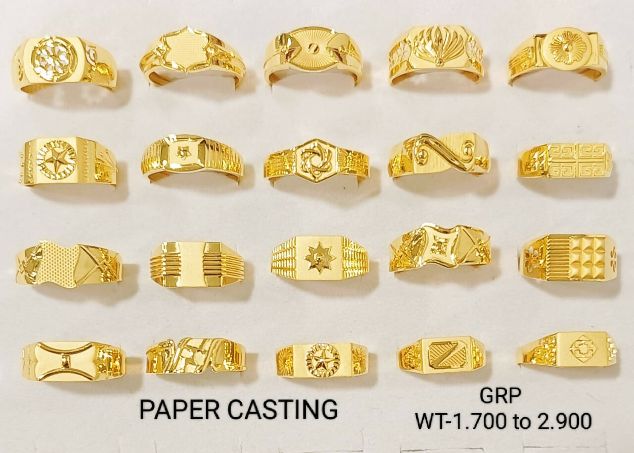 Paper Casting Gents Ring Sarafa Bazar India