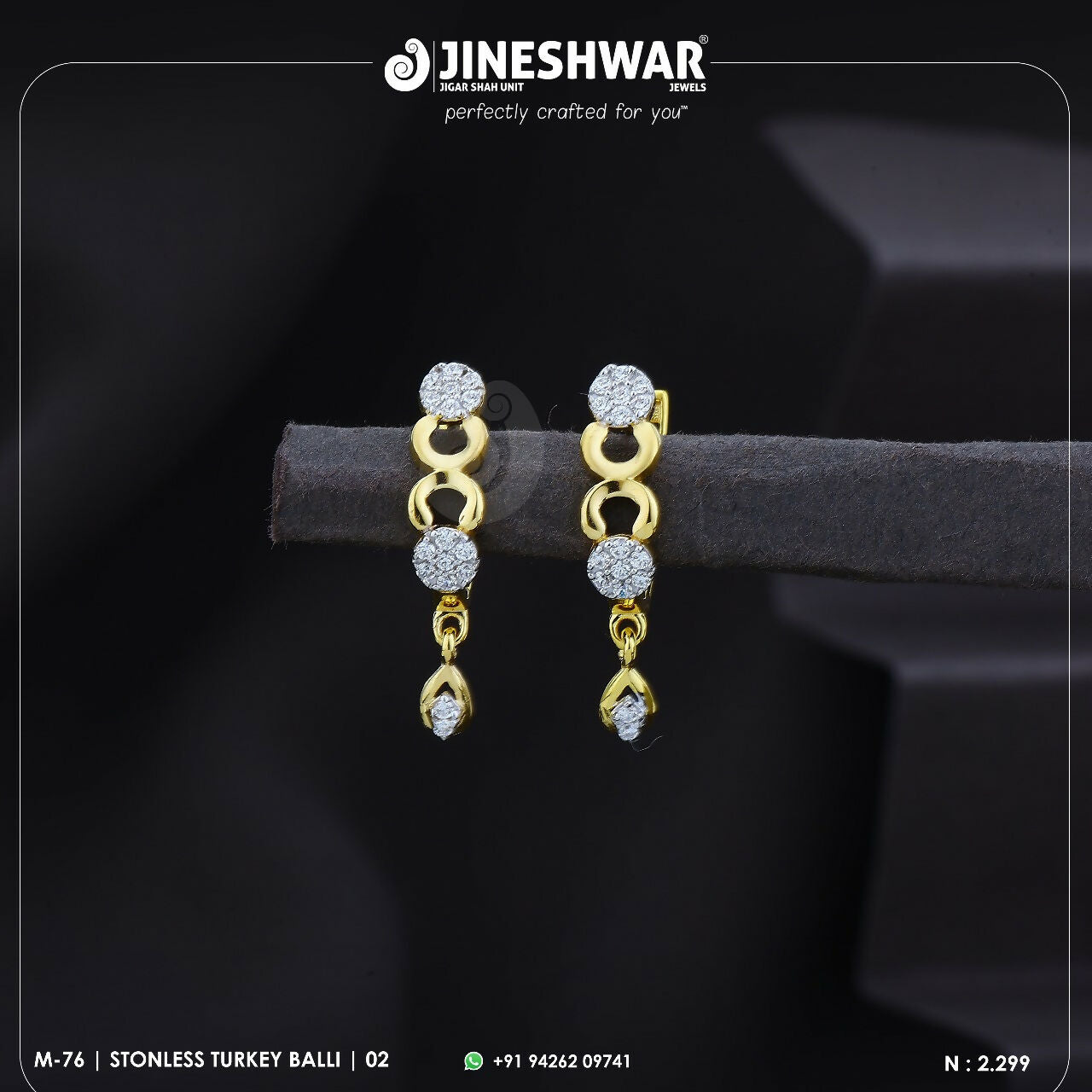 18kt Stonless Turkey Bali Sarafa Bazar India