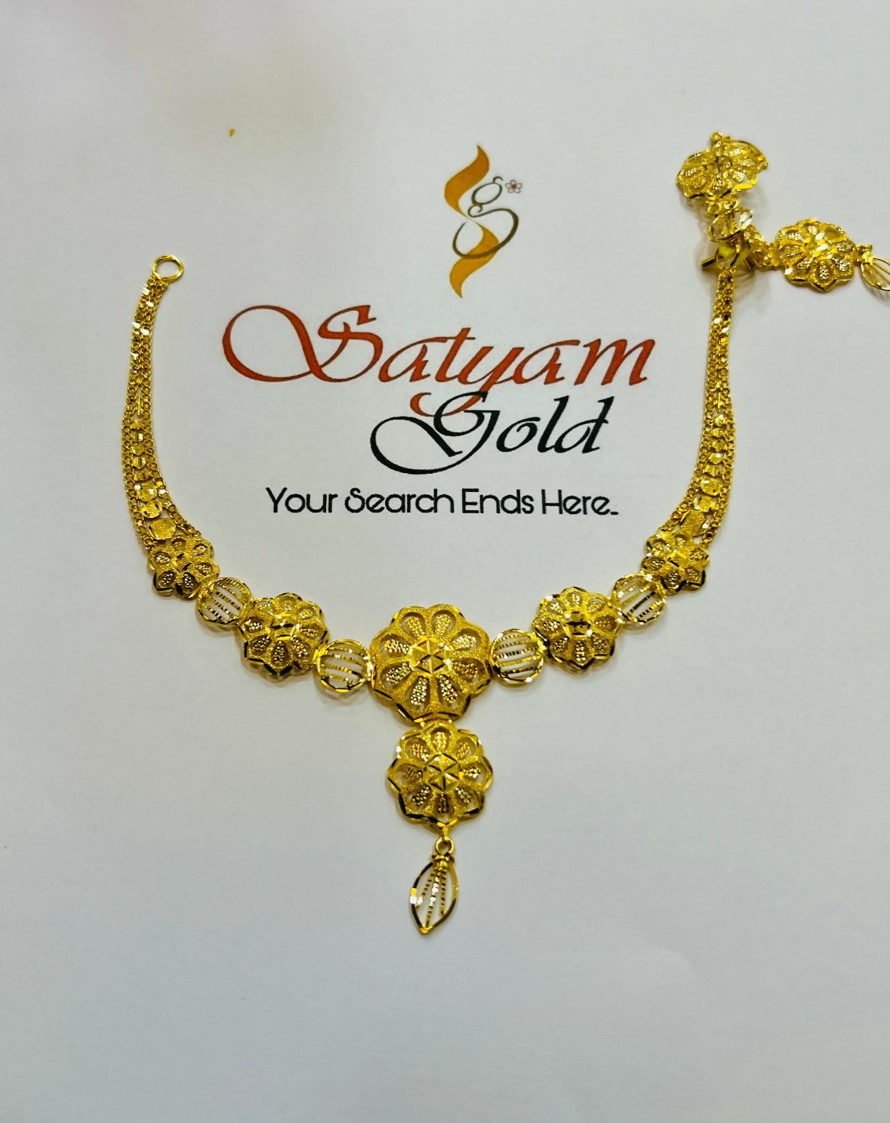 Gold Necklace Sarafa Bazar India