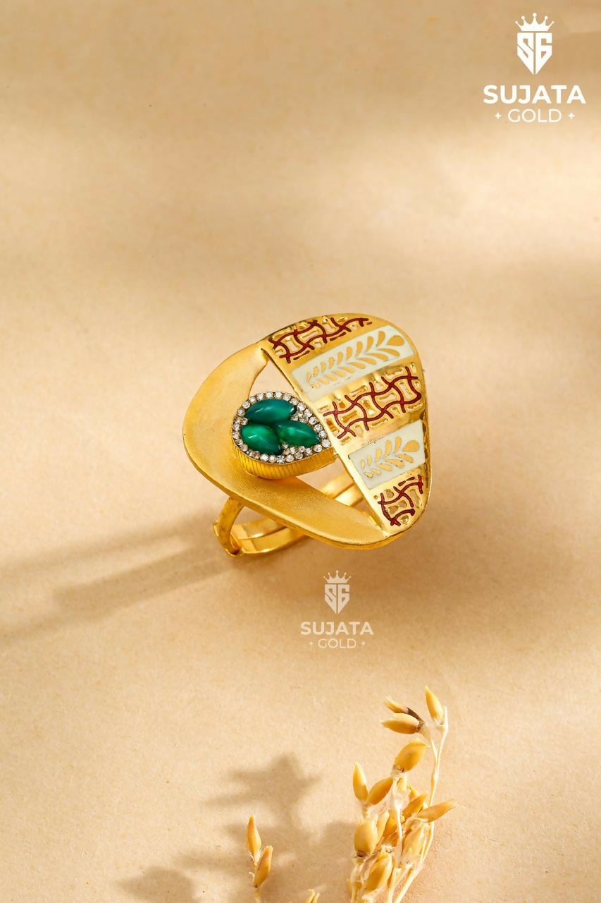 Antique Fusion Ladies Ring Sarafa Bazar India