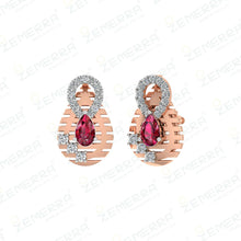 14K Real Gold & Nutural Diamond Pendant Sets Sarafa Bazar India