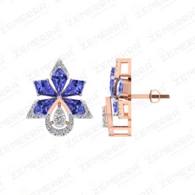 14K Gold Diamond Pendant Set for Women Sarafa Bazar India