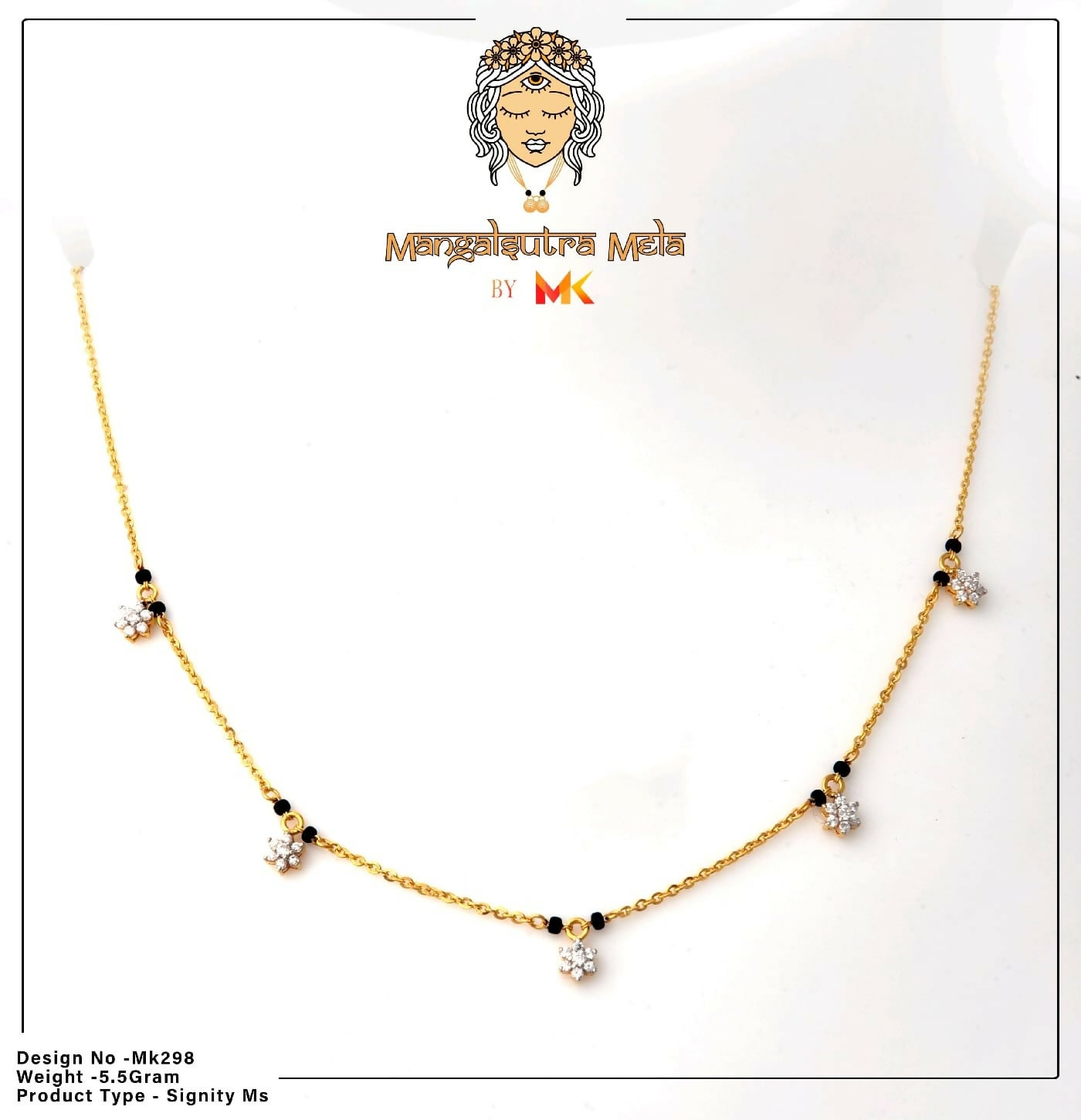 CZ Mangalsutra Sarafa Bazar India