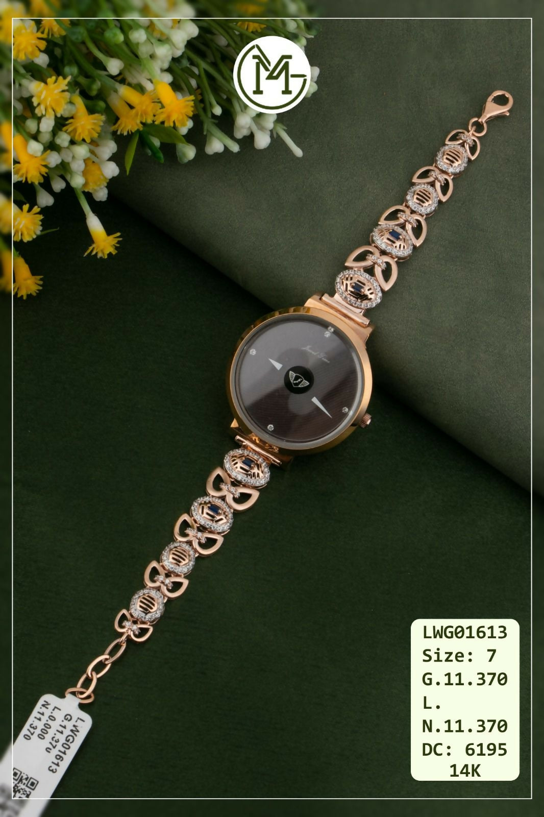 14kt Rose Gold Ladies Watches Sarafa Bazar India