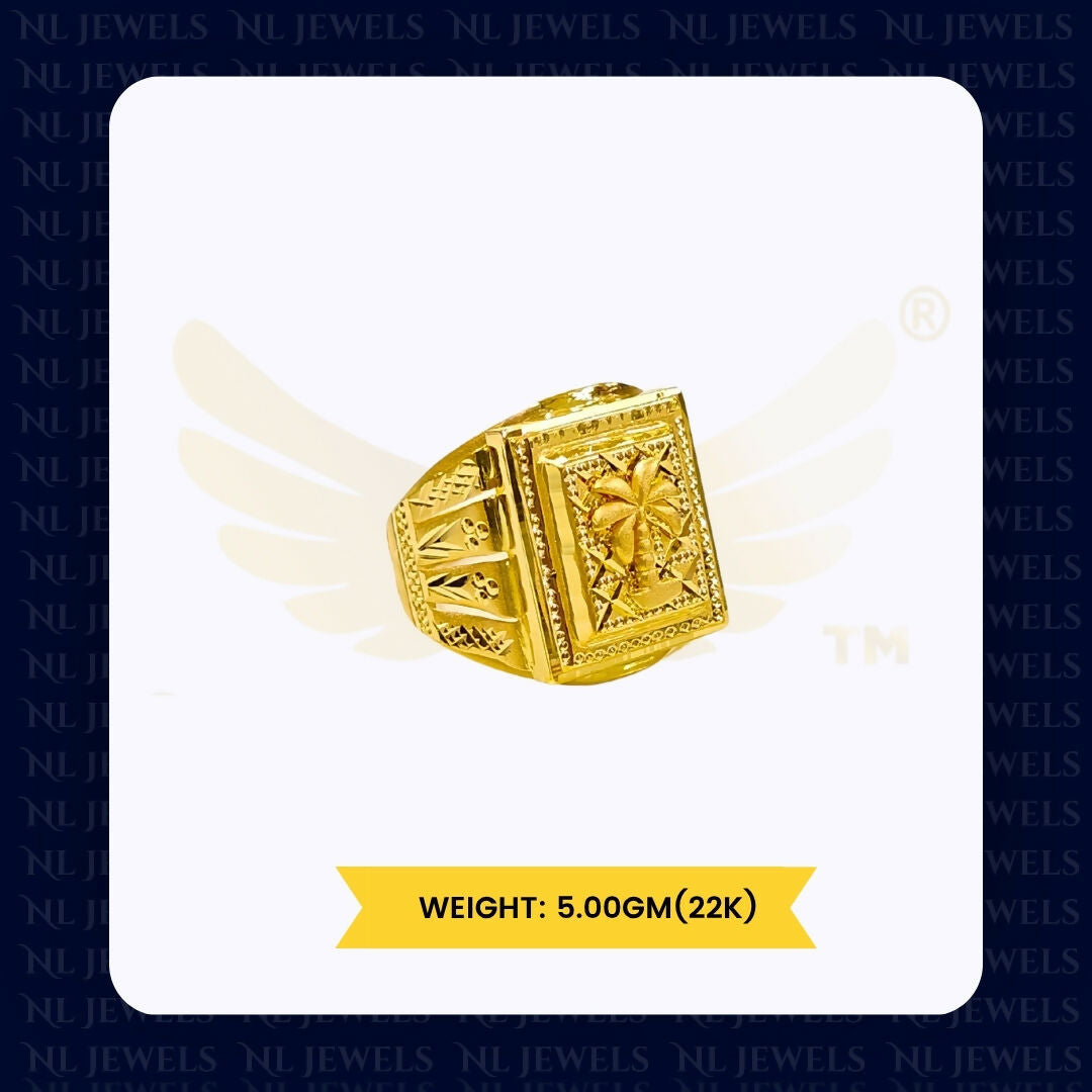 22kt Handmade Gents Ring Sarafa Bazar India