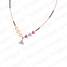 14K Gold Diamond Stylish Mangalsutra Sarafa Bazar India