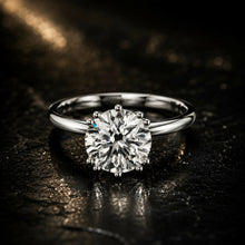 Oval Cut Lab Grown Diamond Women's Ring 9Kt White Gold LR-66 Sarafa Bazar India
