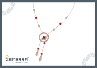 Crowd Favorite 14K Gold Diamond Drop Pendant For Women Sarafa Bazar India