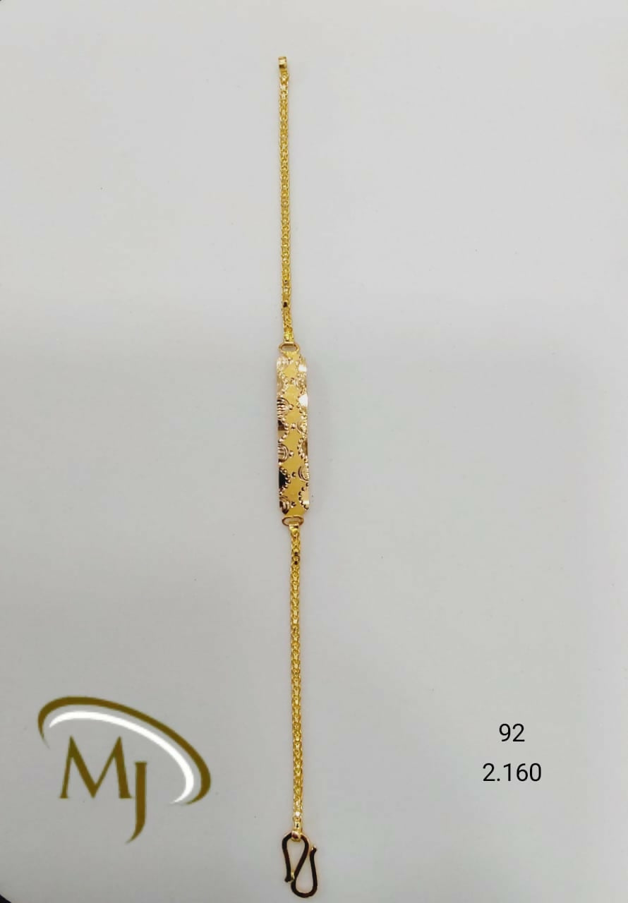 22kt Gold Ladies Bracelet Sarafa Bazar India