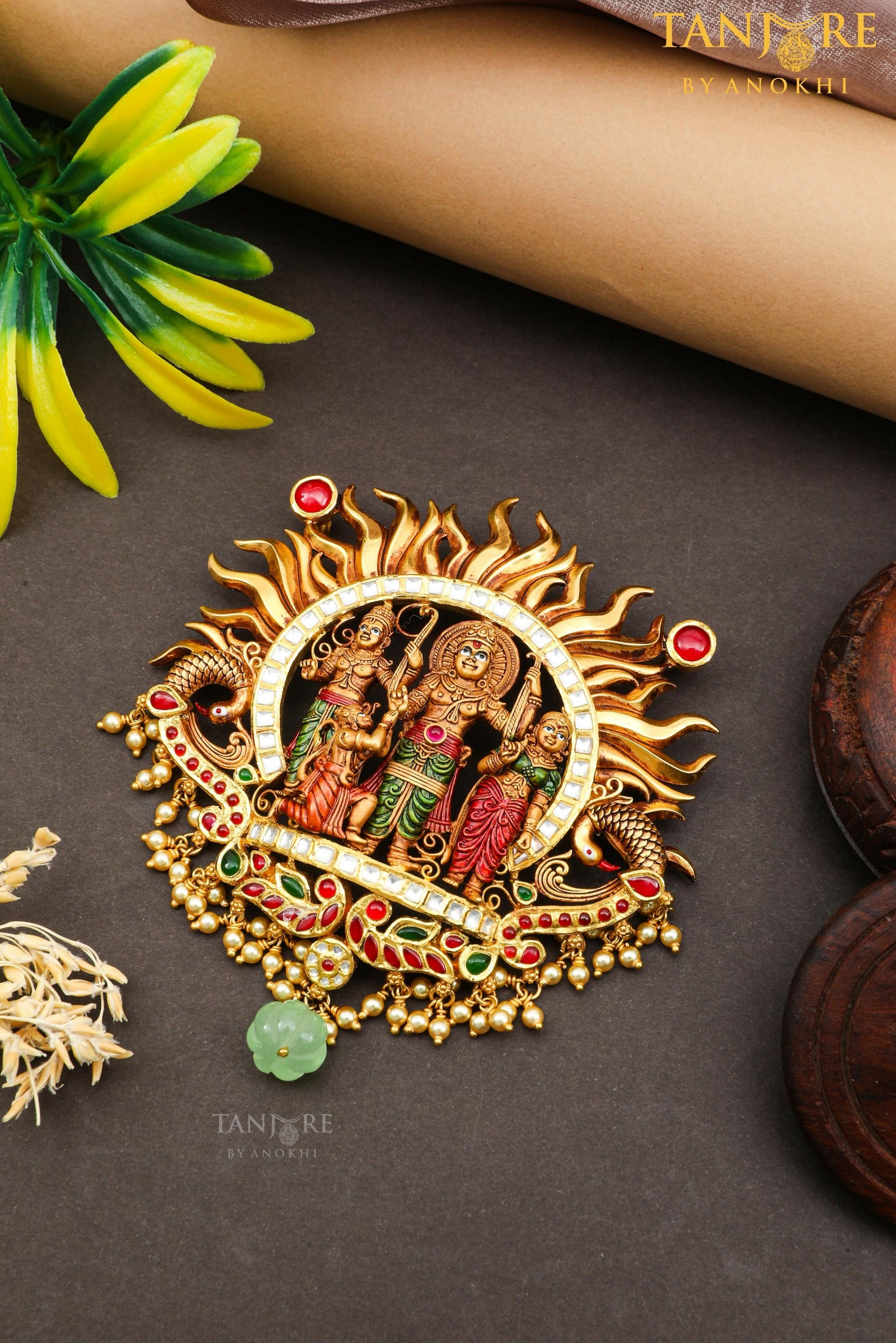 Antique Temple Pendant Sarafa Bazar India