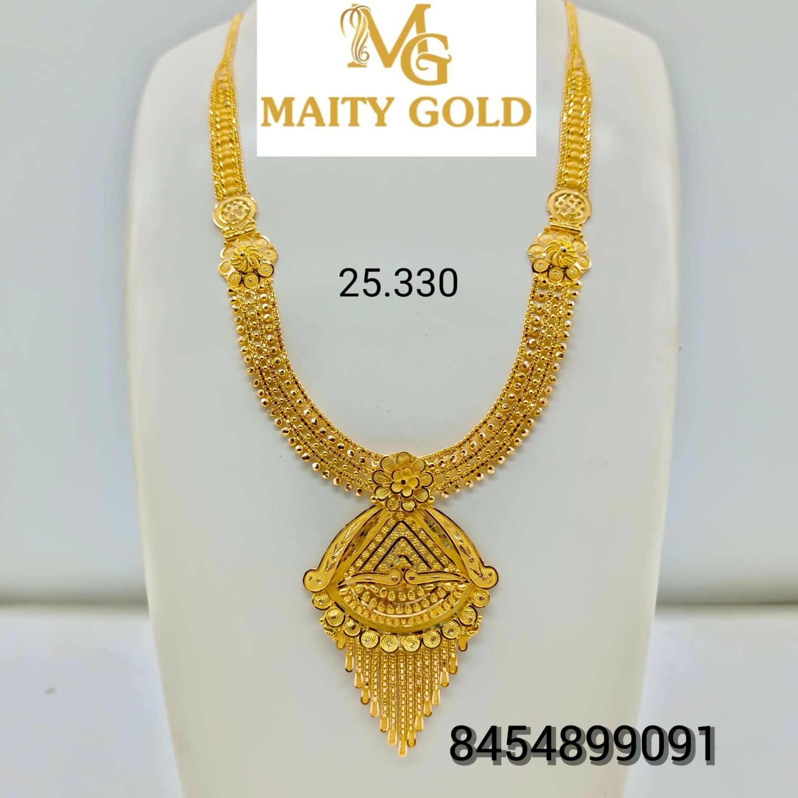 Gold Long Set Sarafa Bazar India