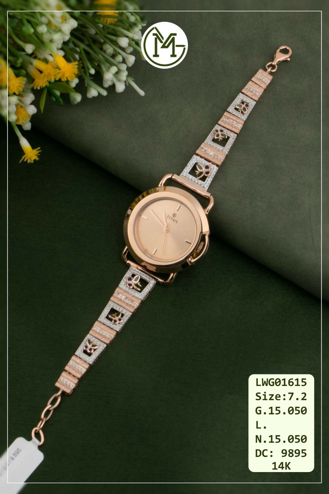 14kt Rose Gold Ladies Watches