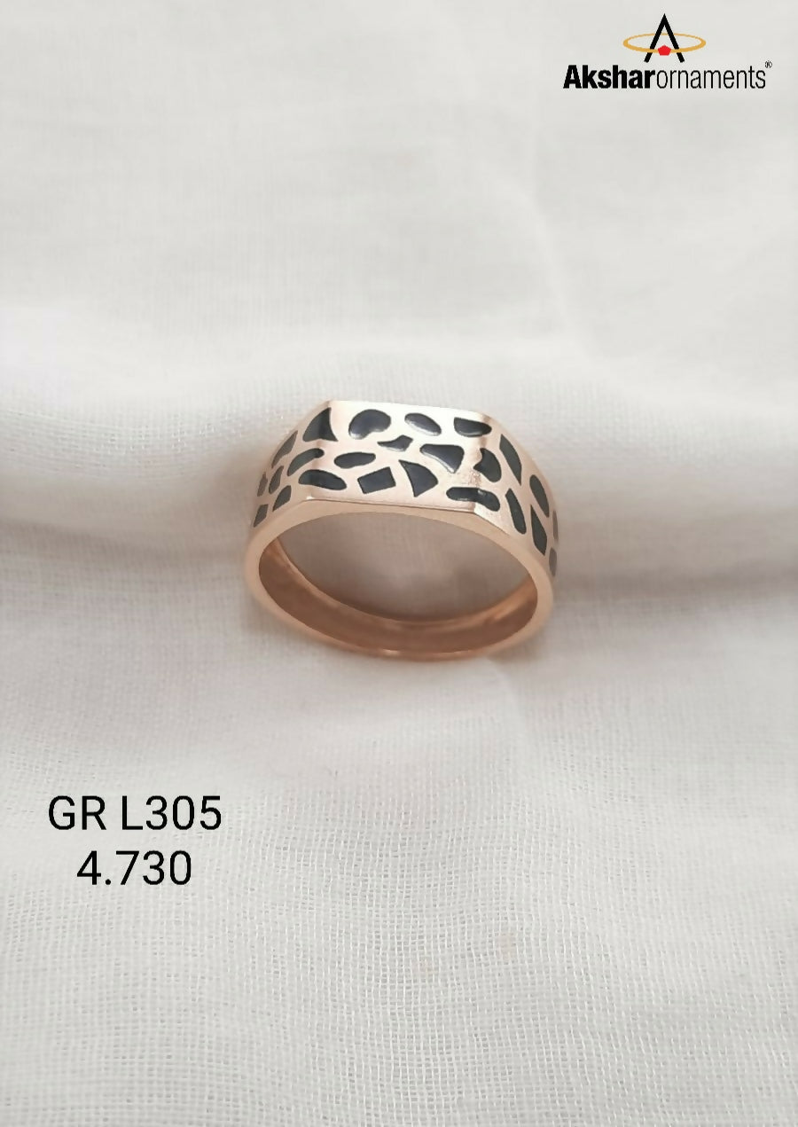 Rose Gold Gents Ring Sarafa Bazar India