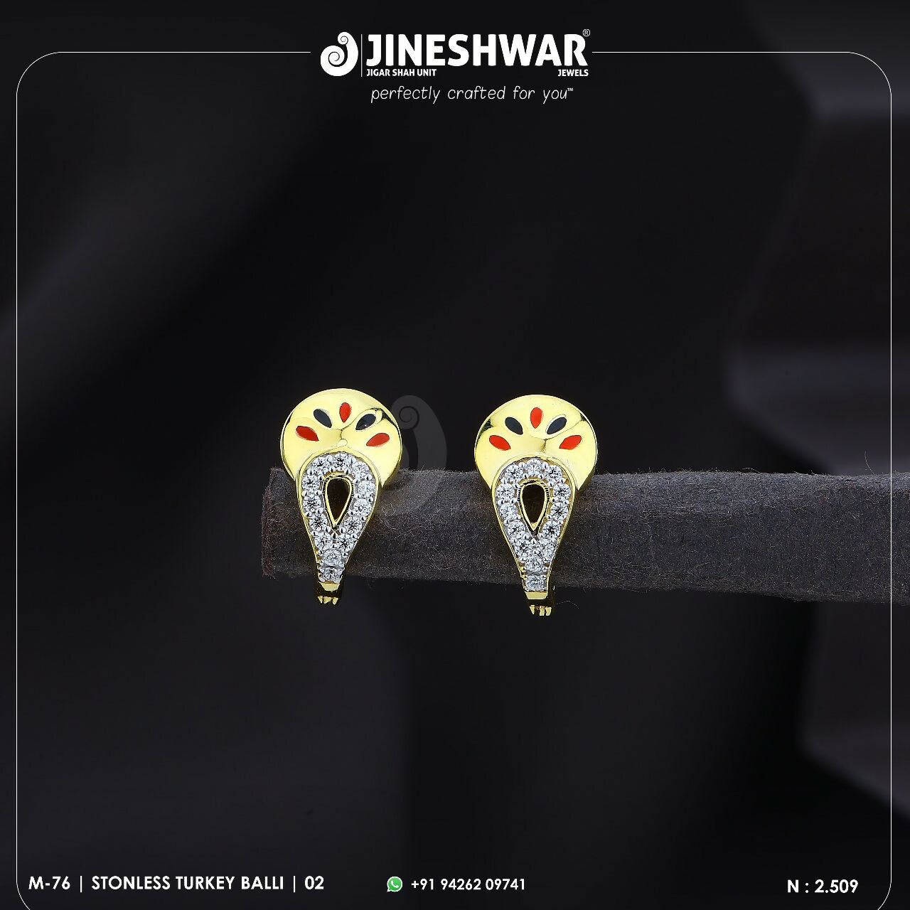 18kt Stonless Turkey Bali Sarafa Bazar India