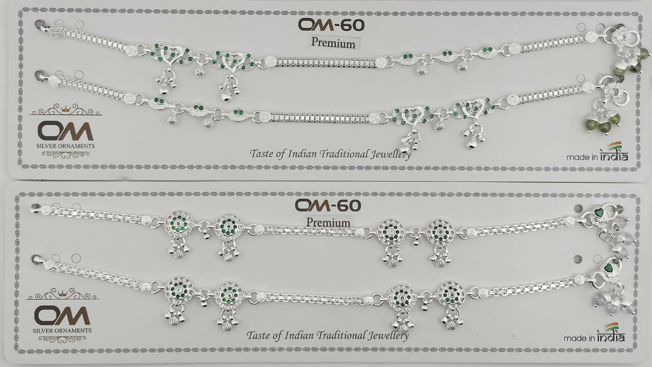 Silver Micro Payal Sarafa Bazar India