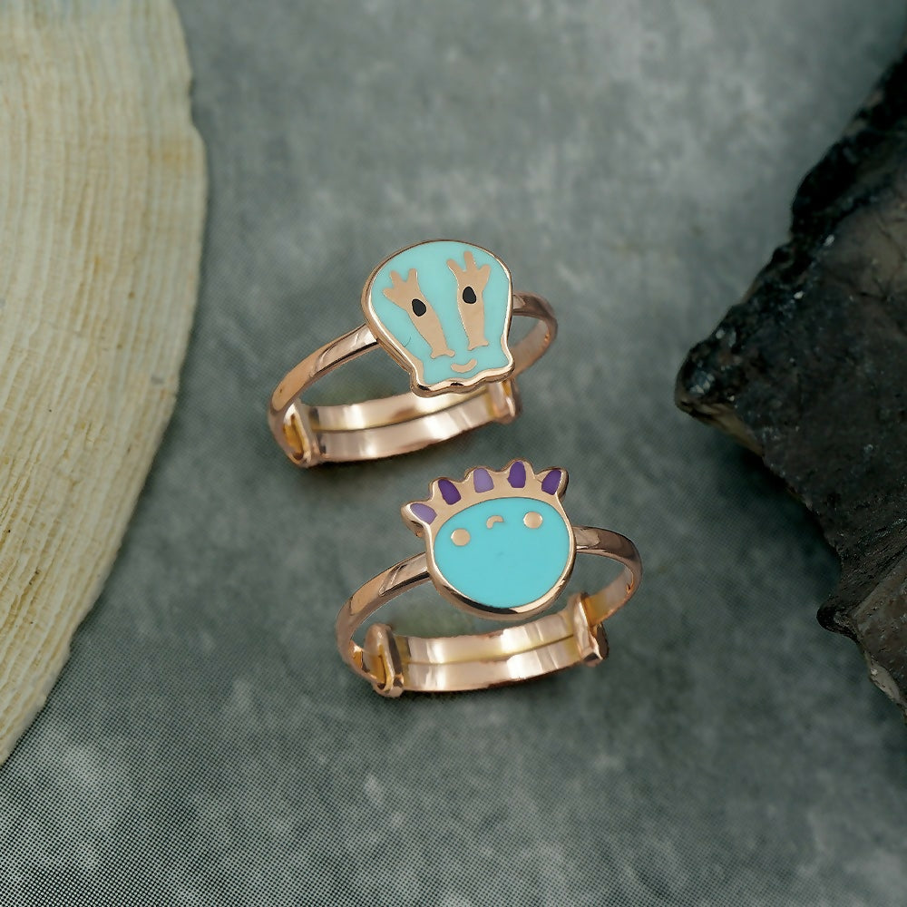 Rose Gold Enamel Bichhiya Sarafa Bazar India