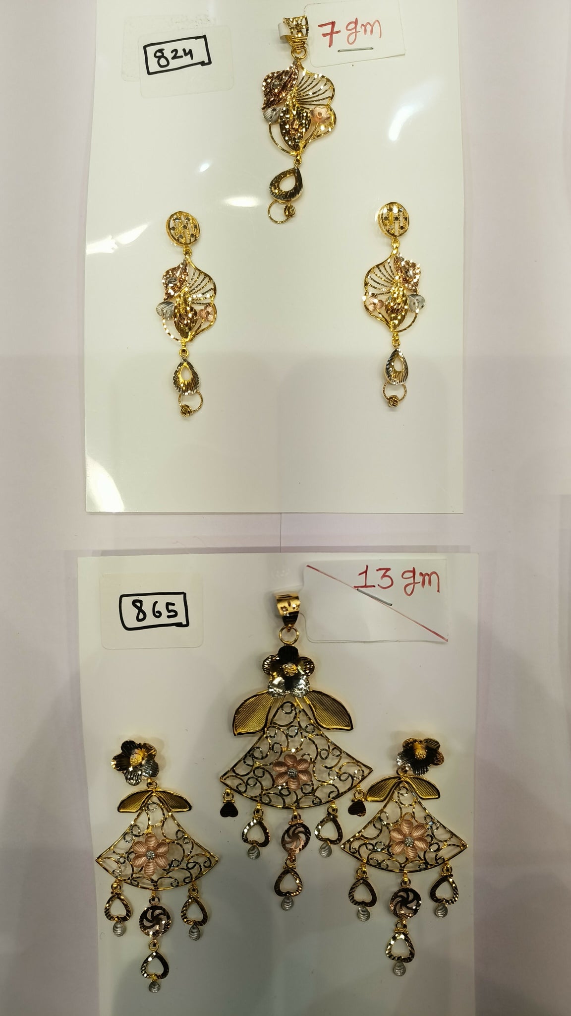 Flora Fusion Pendant Set Sarafa Bazar India