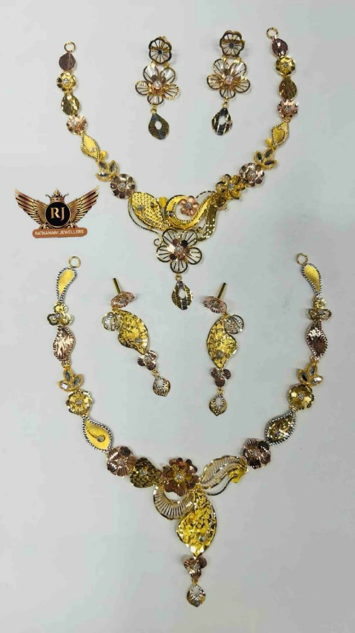 Flora Fusion Necklace Sarafa Bazar India