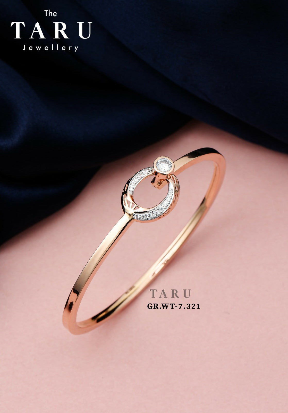 Rose Gold Ladies Bracelet Sarafa Bazar India