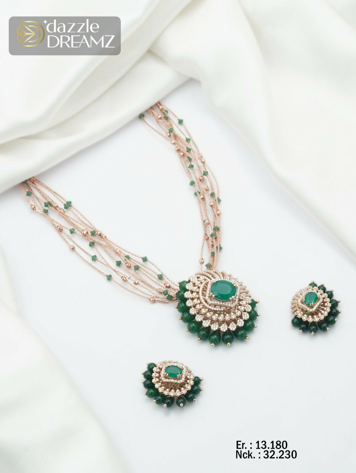 Rose Gold Necklace Sarafa Bazar India