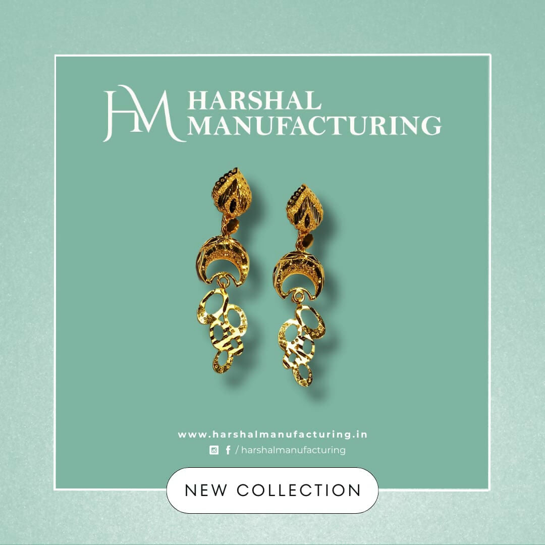 Gold Earrings Sarafa Bazar India