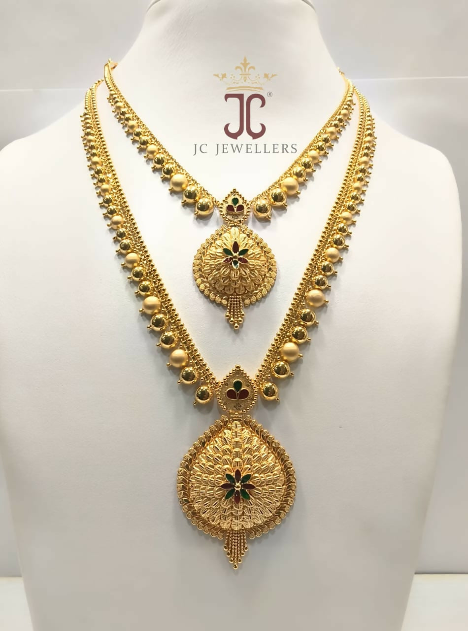 22kt Necklace & Long Set Sarafa Bazar India