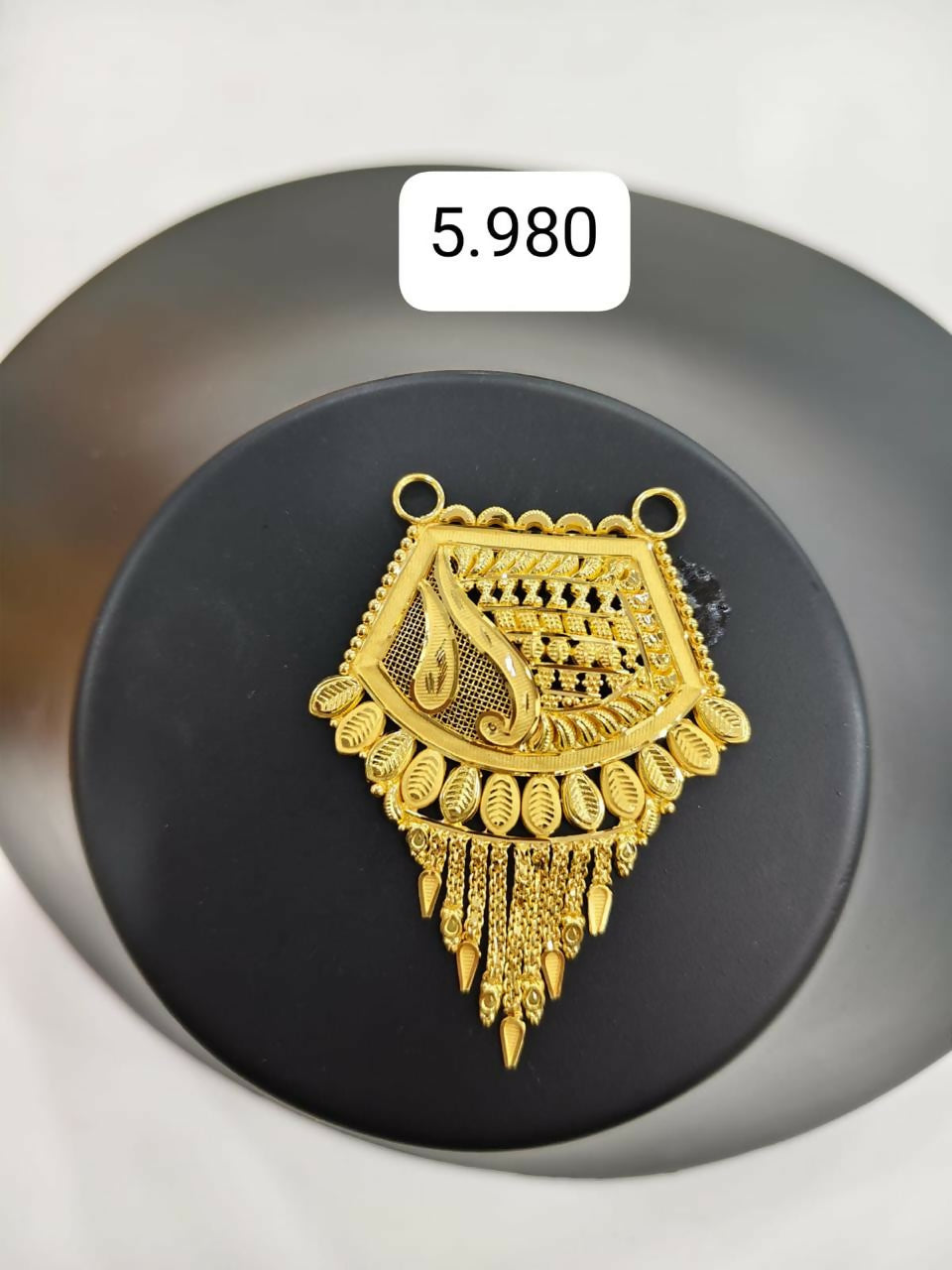 Gold Mangalsutra Pendant Sarafa Bazar India