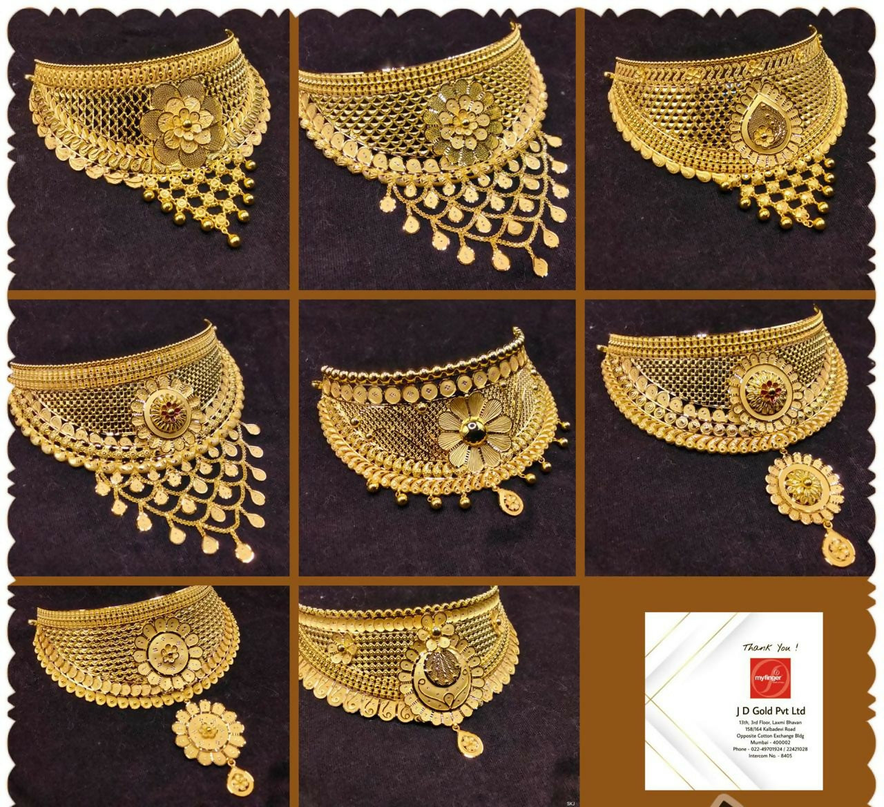 Gold Choker Sarafa Bazar India