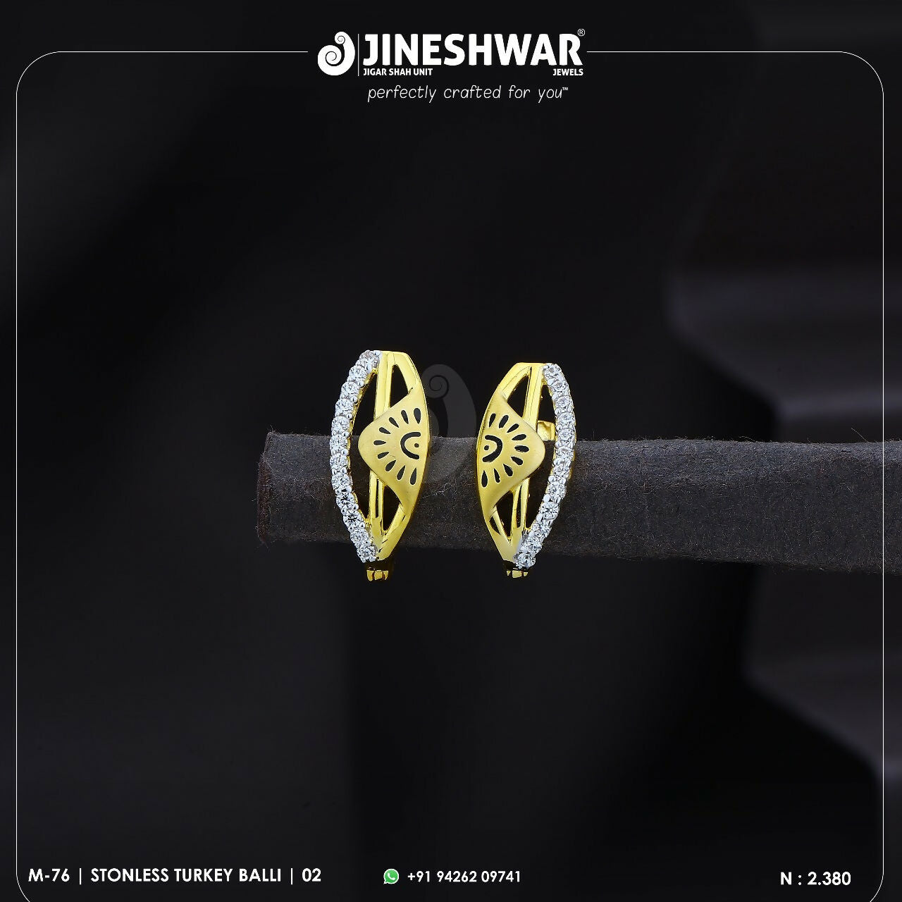 18kt Stonless Turkey Bali Sarafa Bazar India