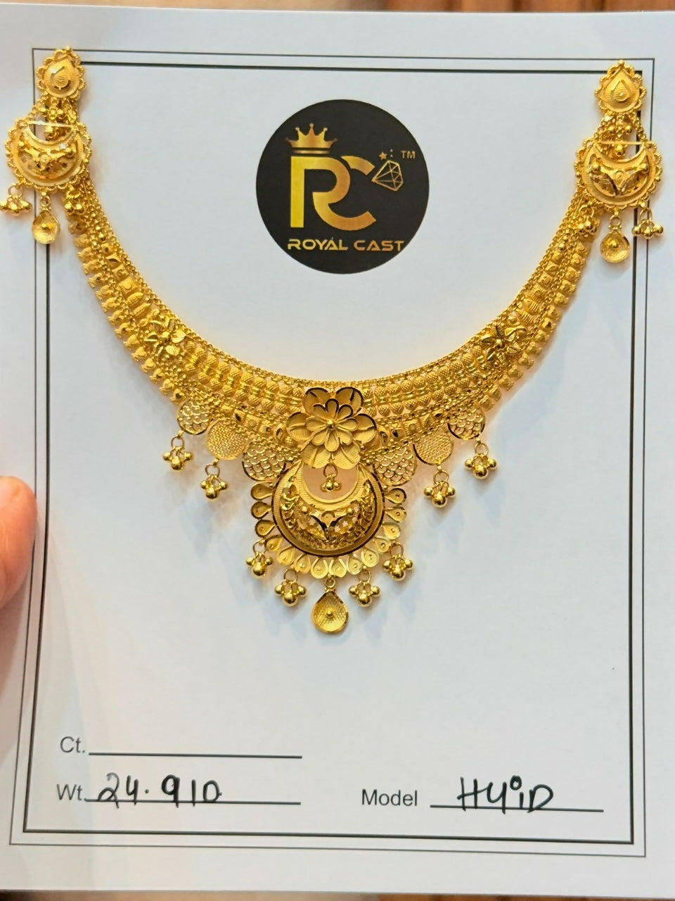 Gold Necklace Sarafa Bazar India