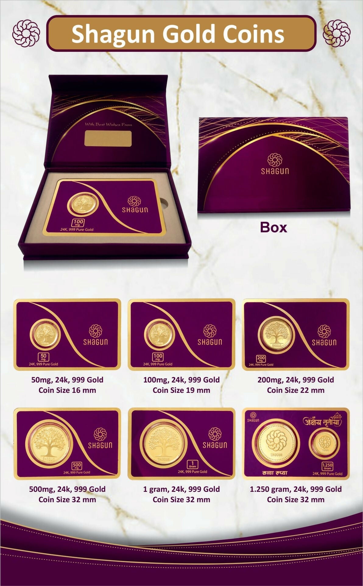 Shagun Gold Coins Sarafa Bazar India