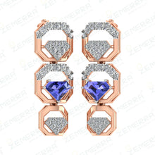 14K Gold Diamond Unique Necklace Set - New Design Sarafa Bazar India