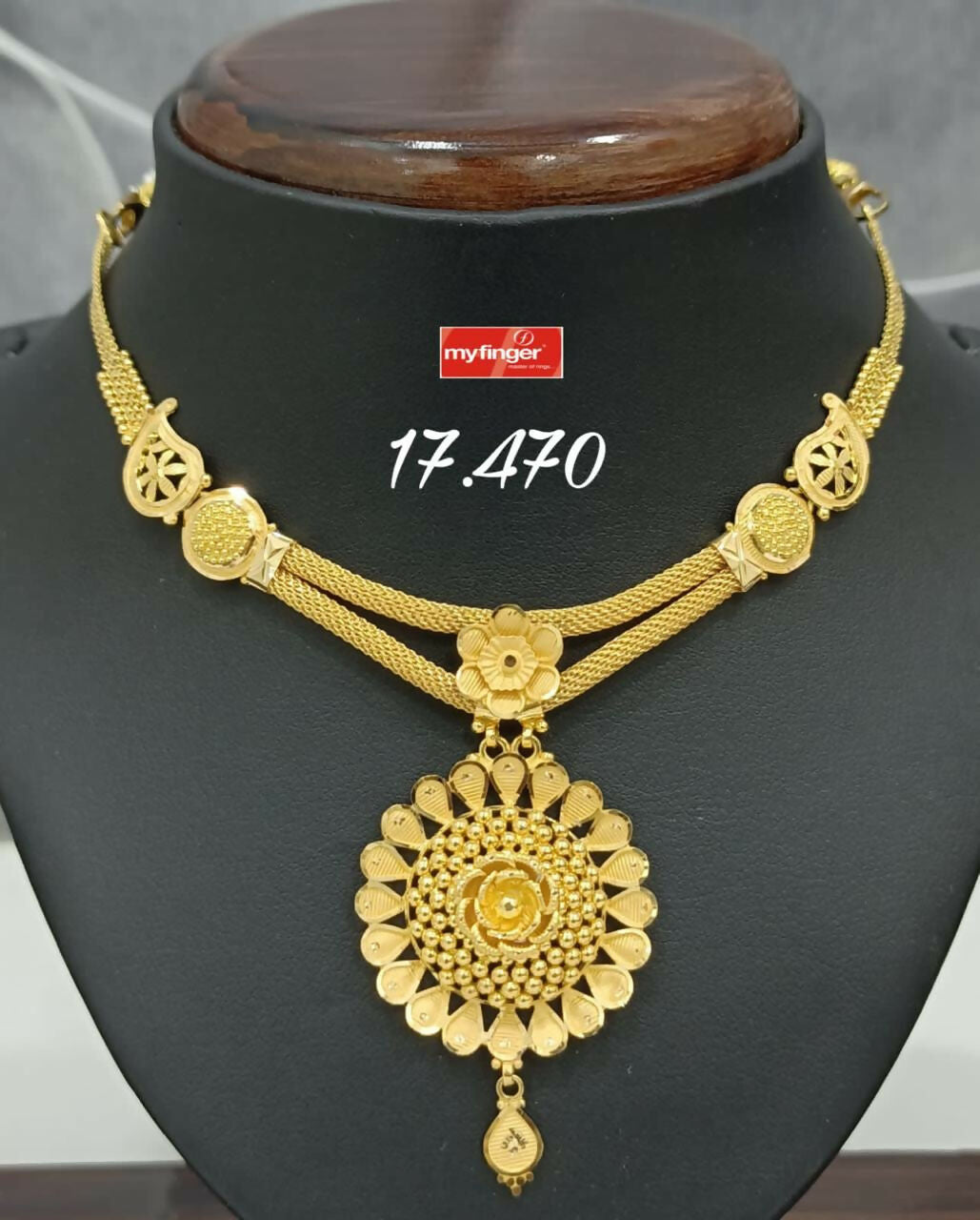 Gold Necklace Sarafa Bazar India