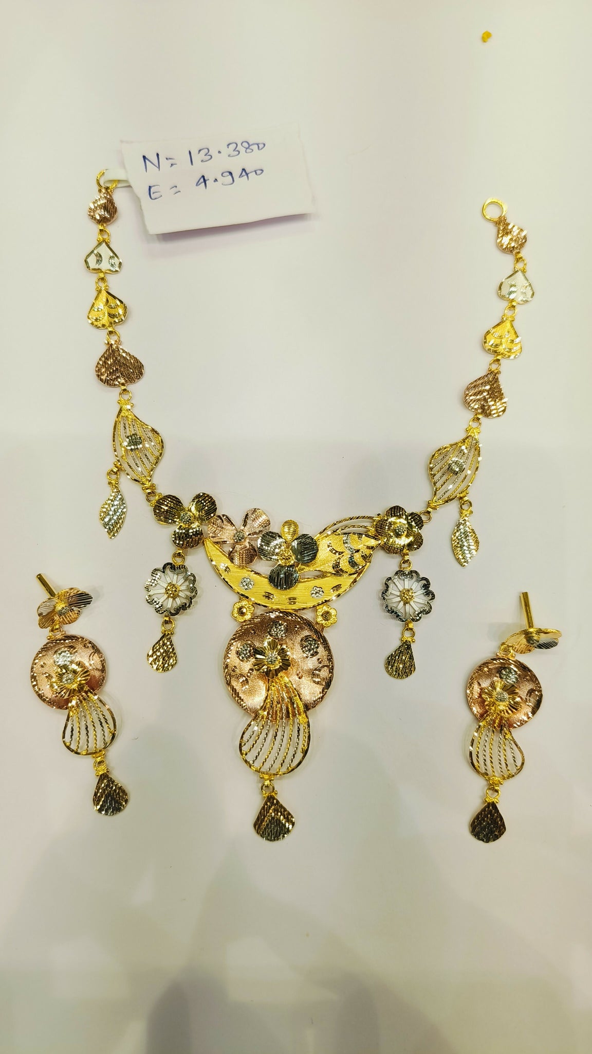 Flora Fusion Necklace Sarafa Bazar India