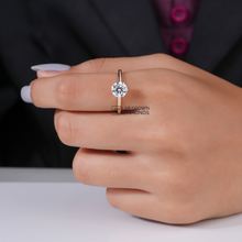 Round Solitaire Diamond Ring Sarafa Bazar India