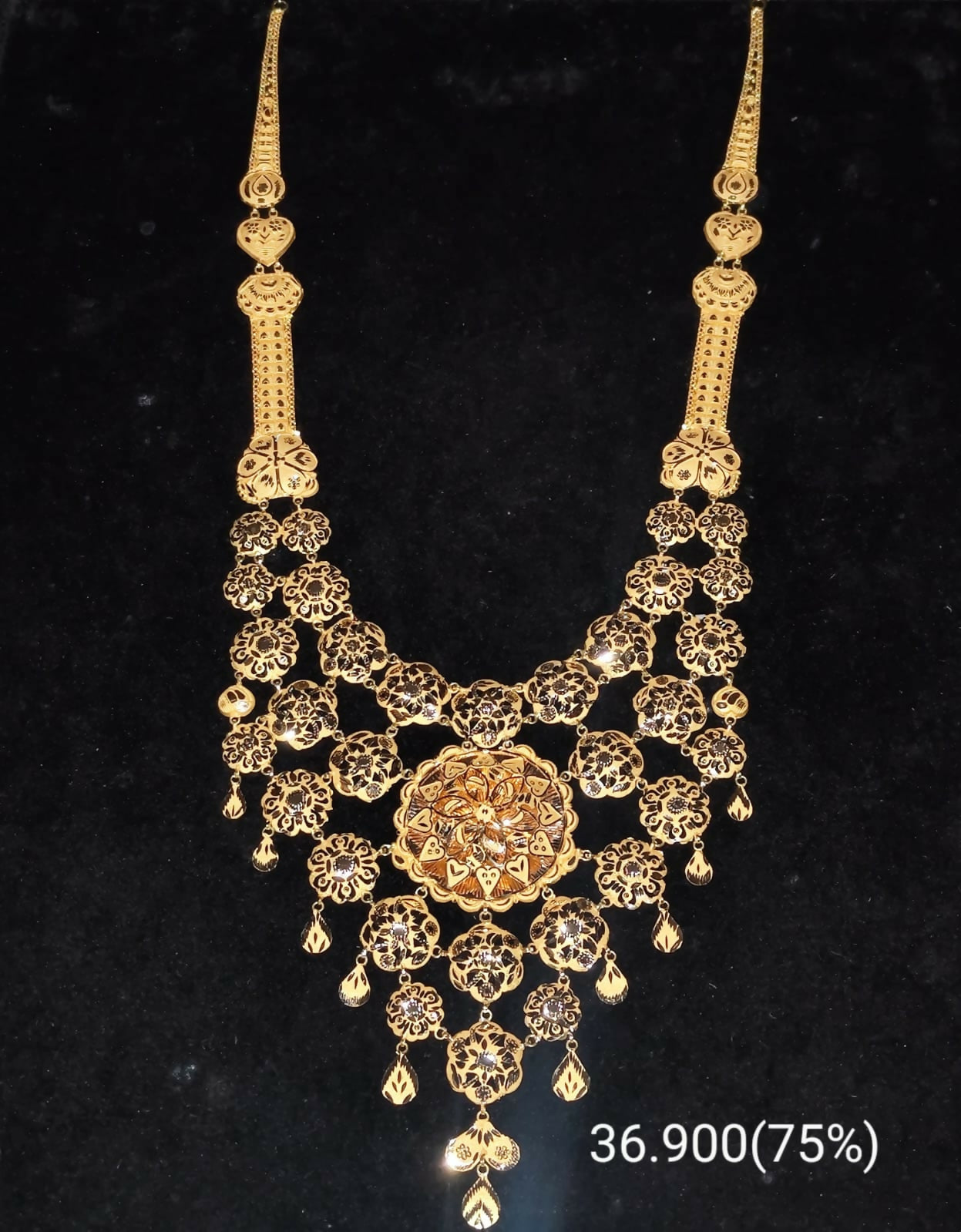 Gold Long Set Sarafa Bazar India