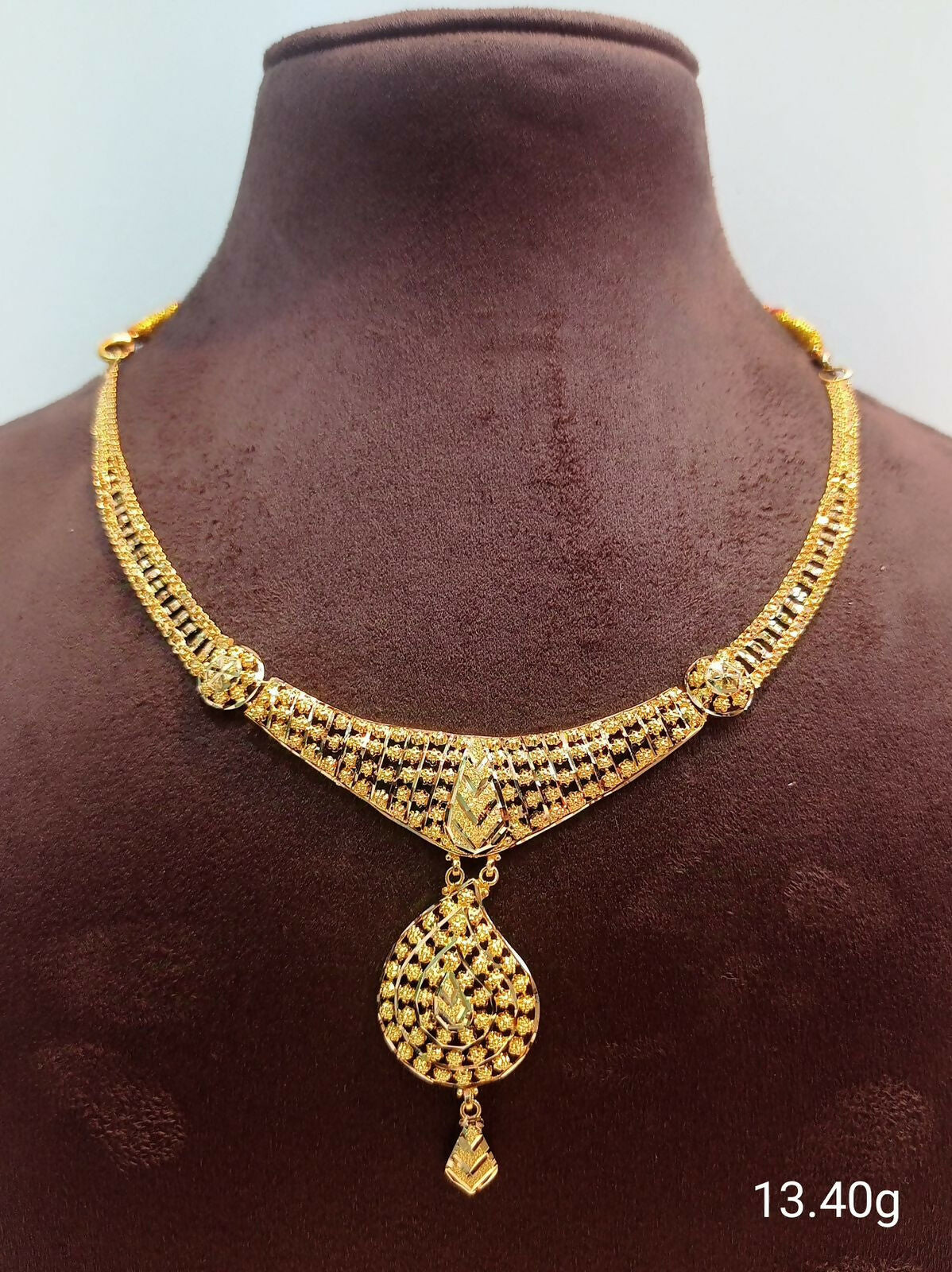 Gold Necklace Sarafa Bazar India